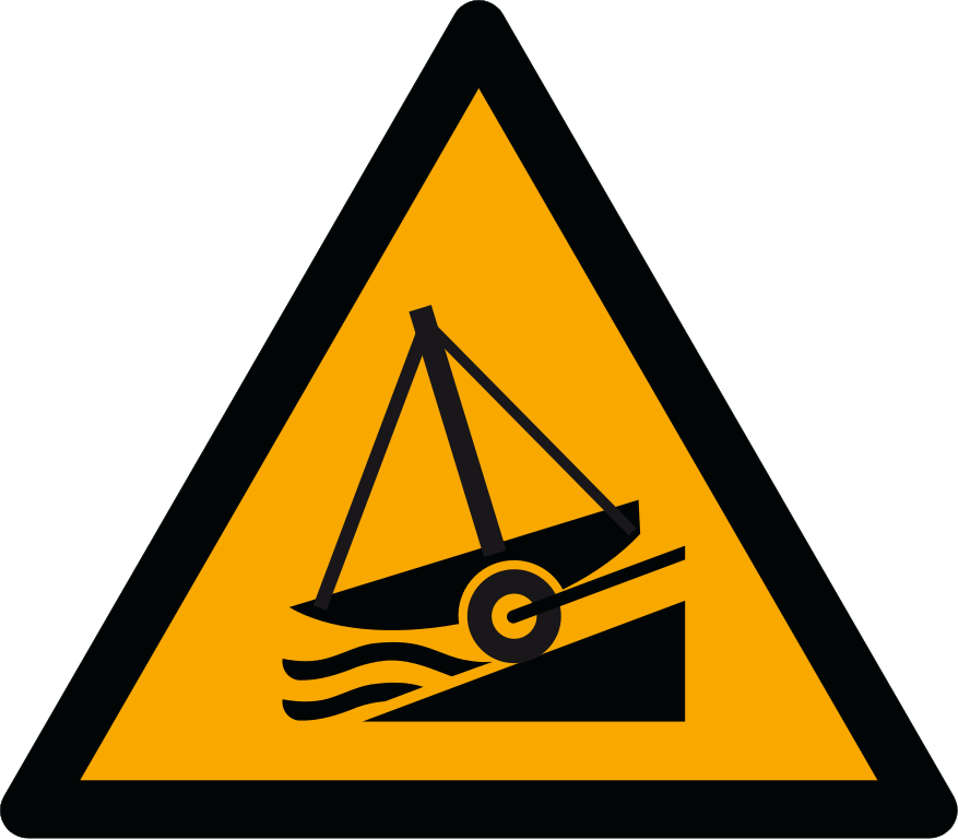 W044 Предупреждение; Стапель/Warning; Slipway