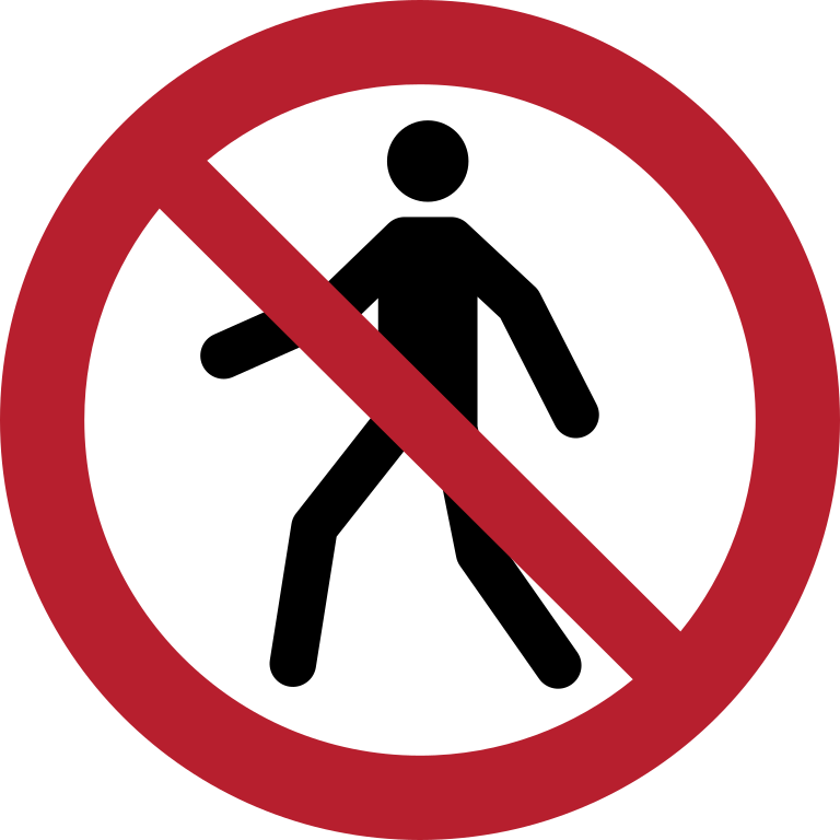 P004 Нет прохода/No thoroughfare