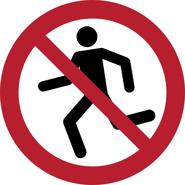 P048 Не бежать/No running