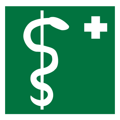 Знак EC05 Медицинский кабинет (Пленка 300 X 300)