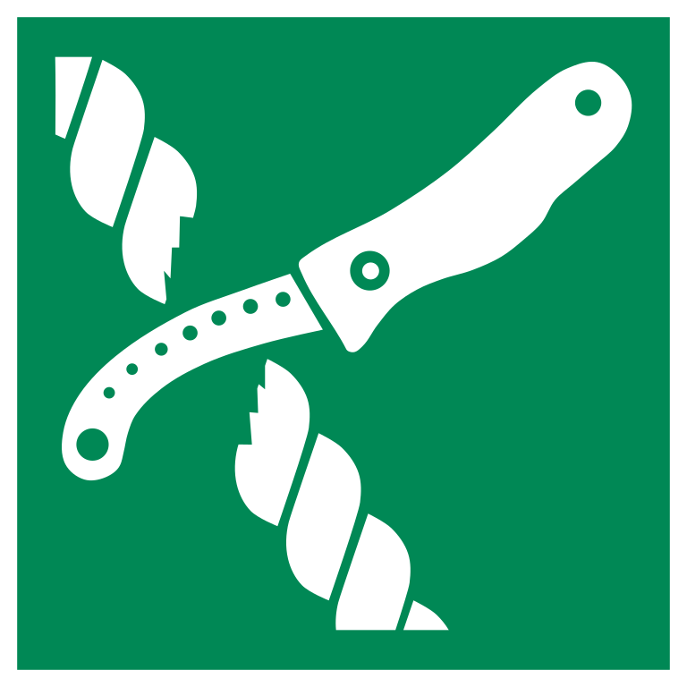 E035 Нож спасательного плота/Liferaft knife