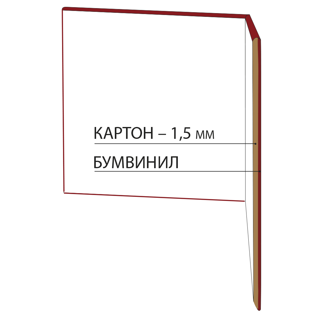 Обложка для удостоверения с тиснением "Удостоверение о проверке знаний пожарно-технического минимума" 