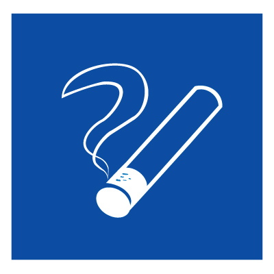 Знак D03 Место курения •ГОСТ 12.4.026-2015• (Пленка 200 х 200)