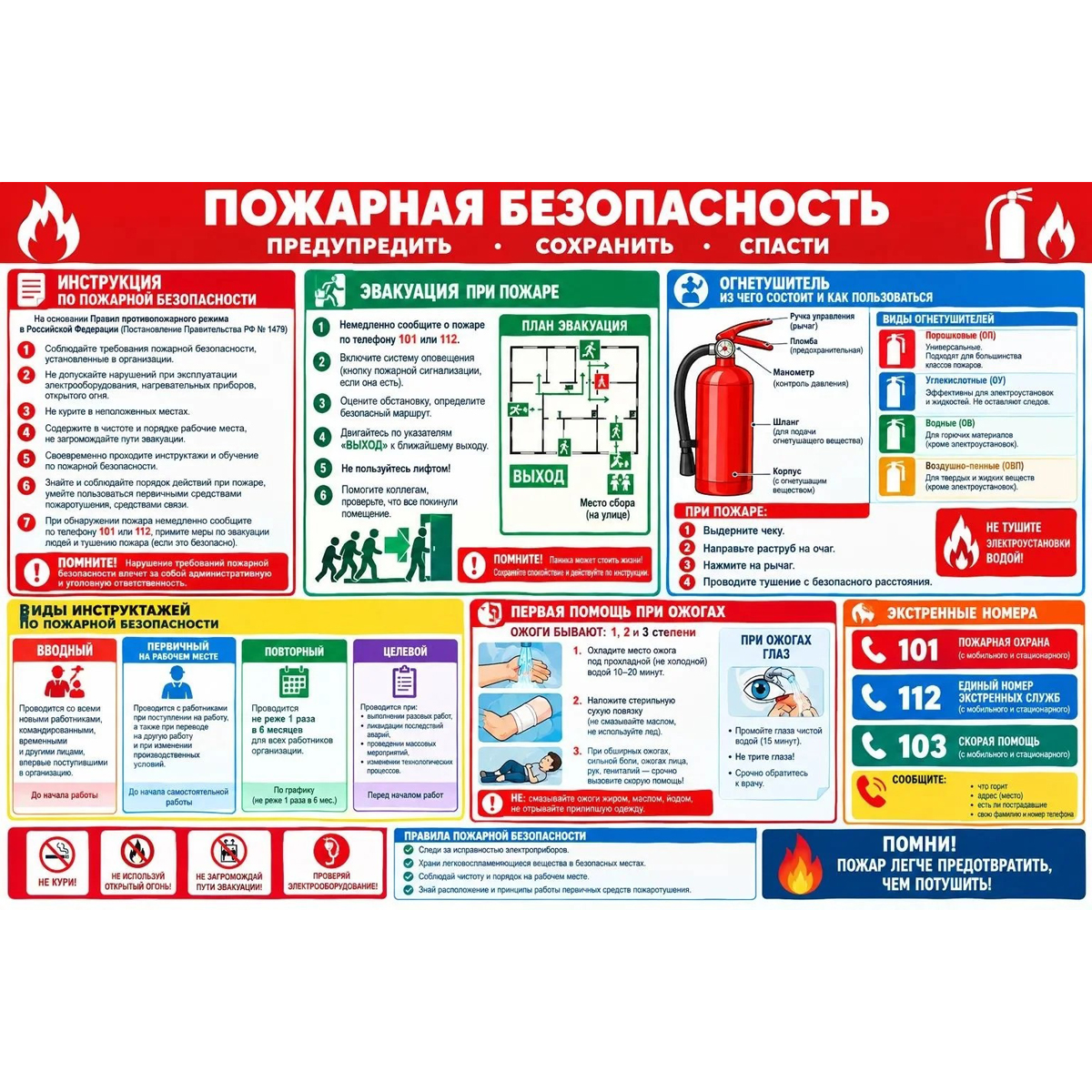 Стенд "Пожарная безопасность"