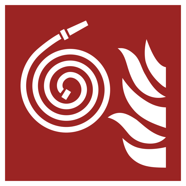F019 Неподключенный пожарный рукав/Unconnected fire hose