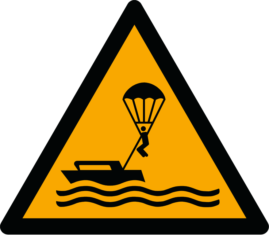 W063 Предупреждение; Парасейлинг/Warning; Parasailing