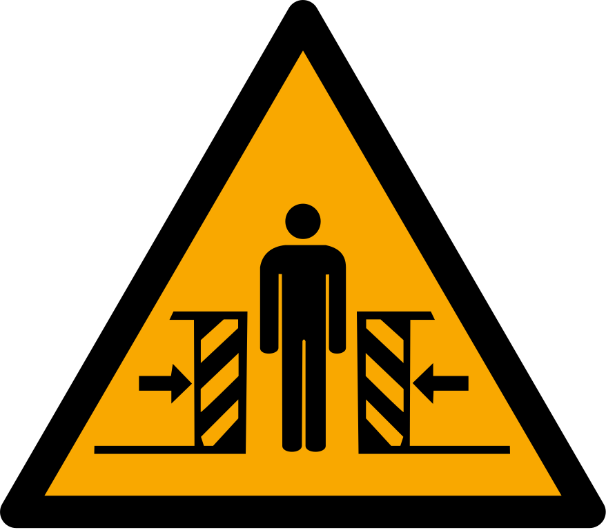 W019 Предупреждение; Сдавливание/Warning; Crushing