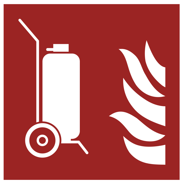 F009 Колесный огнетушитель/Wheeled fire extinguisher