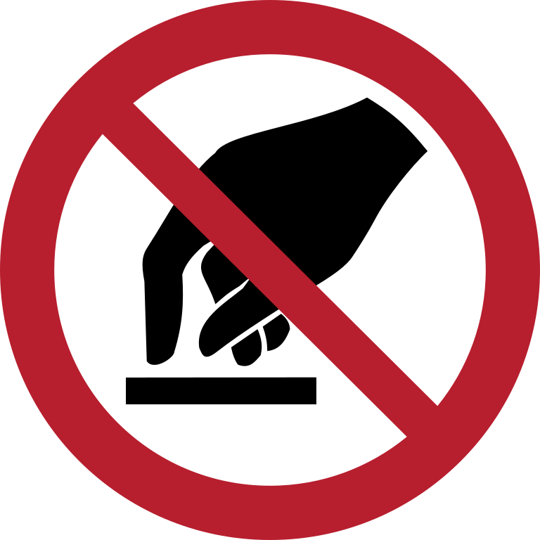 P010 Не прикасаться/Do not touch