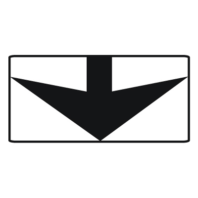 Дорожный знак 8.14 Полоса движения (350 x 700) Тип А